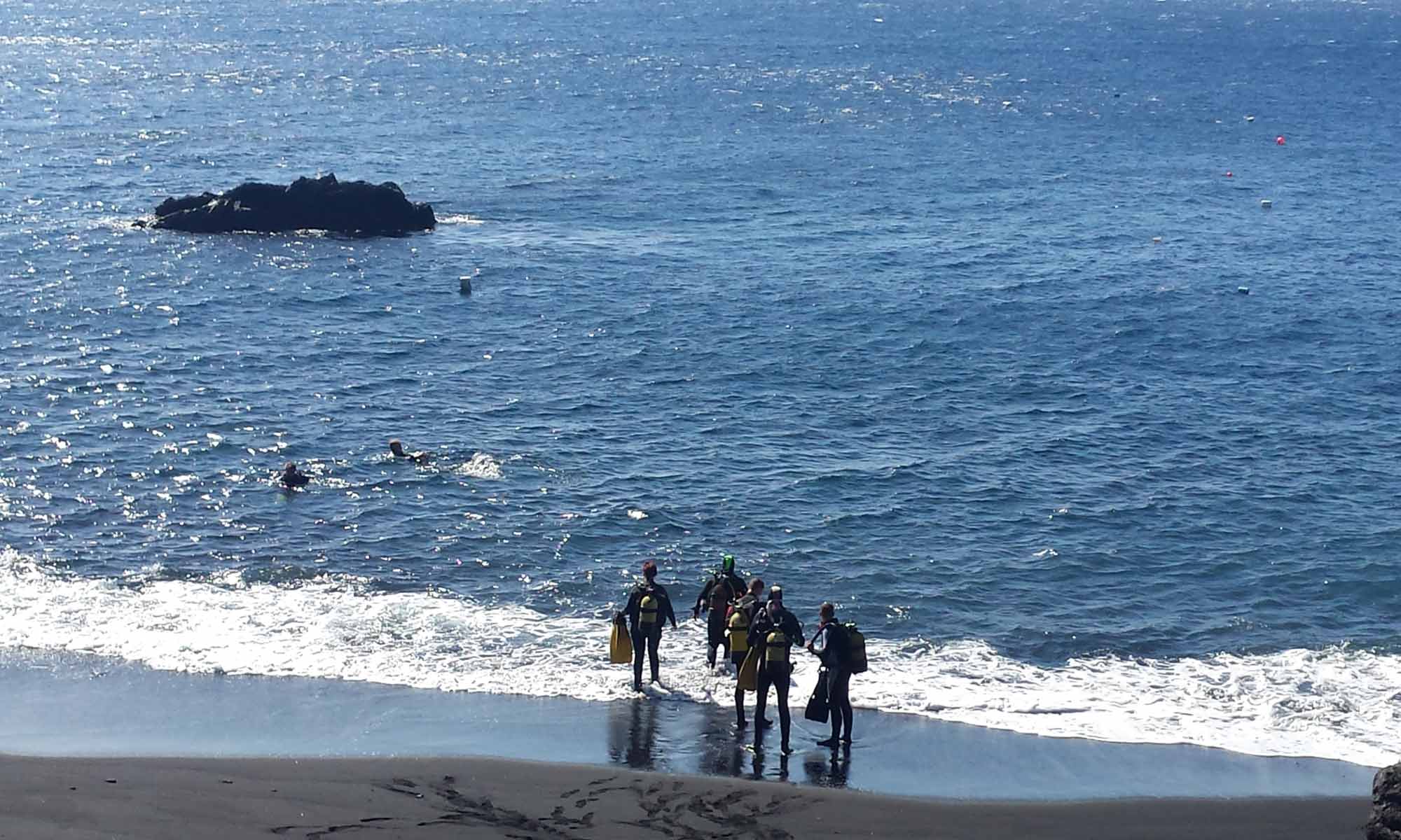 Slow Dive Atlantik Kanarische Inseln Buceo Sub La Palma Strand