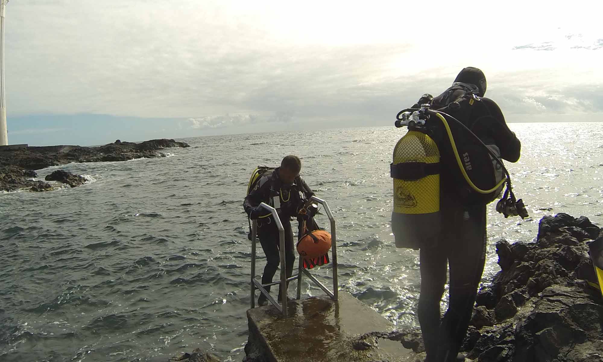 Slow Dive Atlantik Kanarische Inseln Buceo Sub La Palma Strandtauchgang