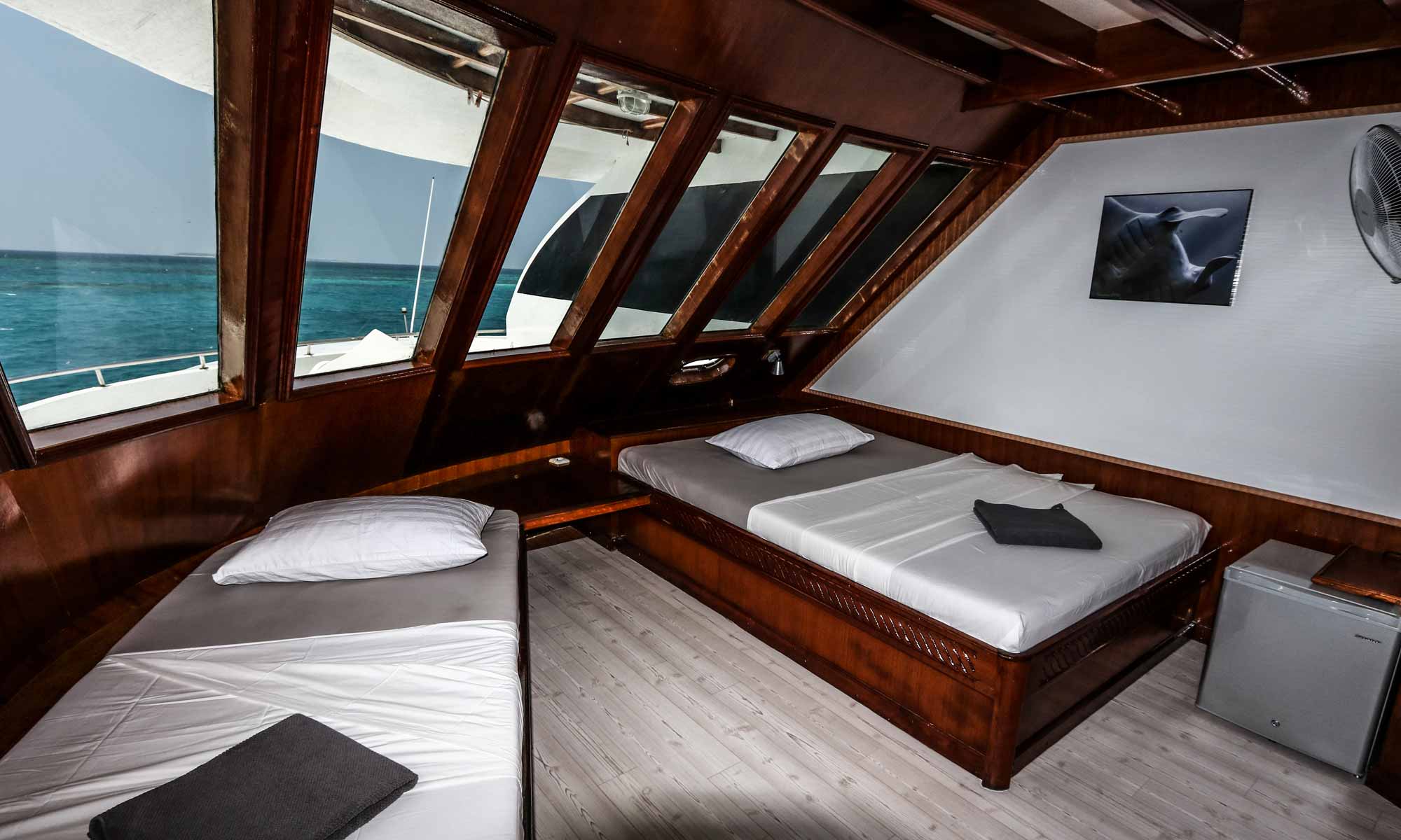 Slow Dive Indischer Ozean Malediven Amba Loung Oberdeckkabine