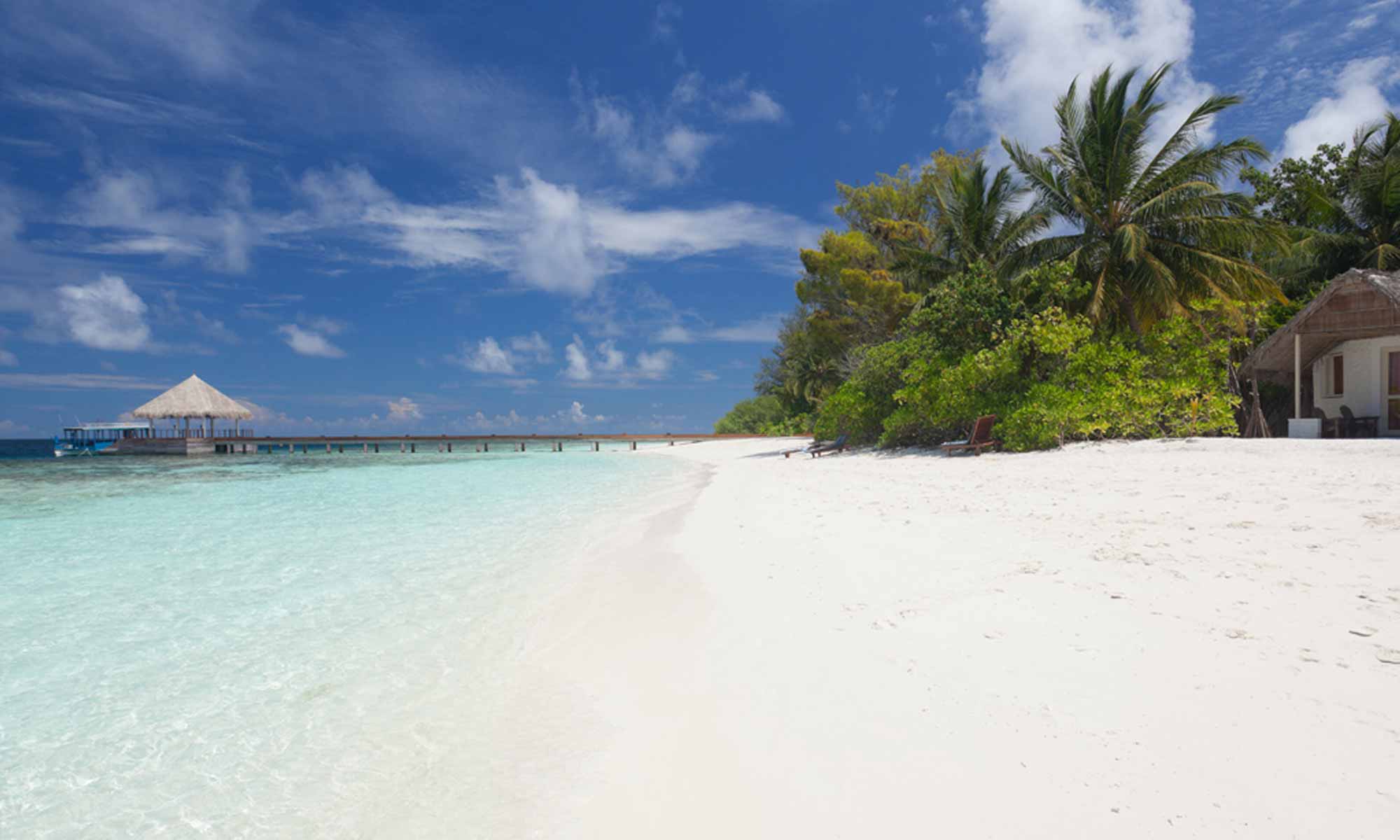 Slow Dive Indischer Ozean Malediven Bathala Resort Strand