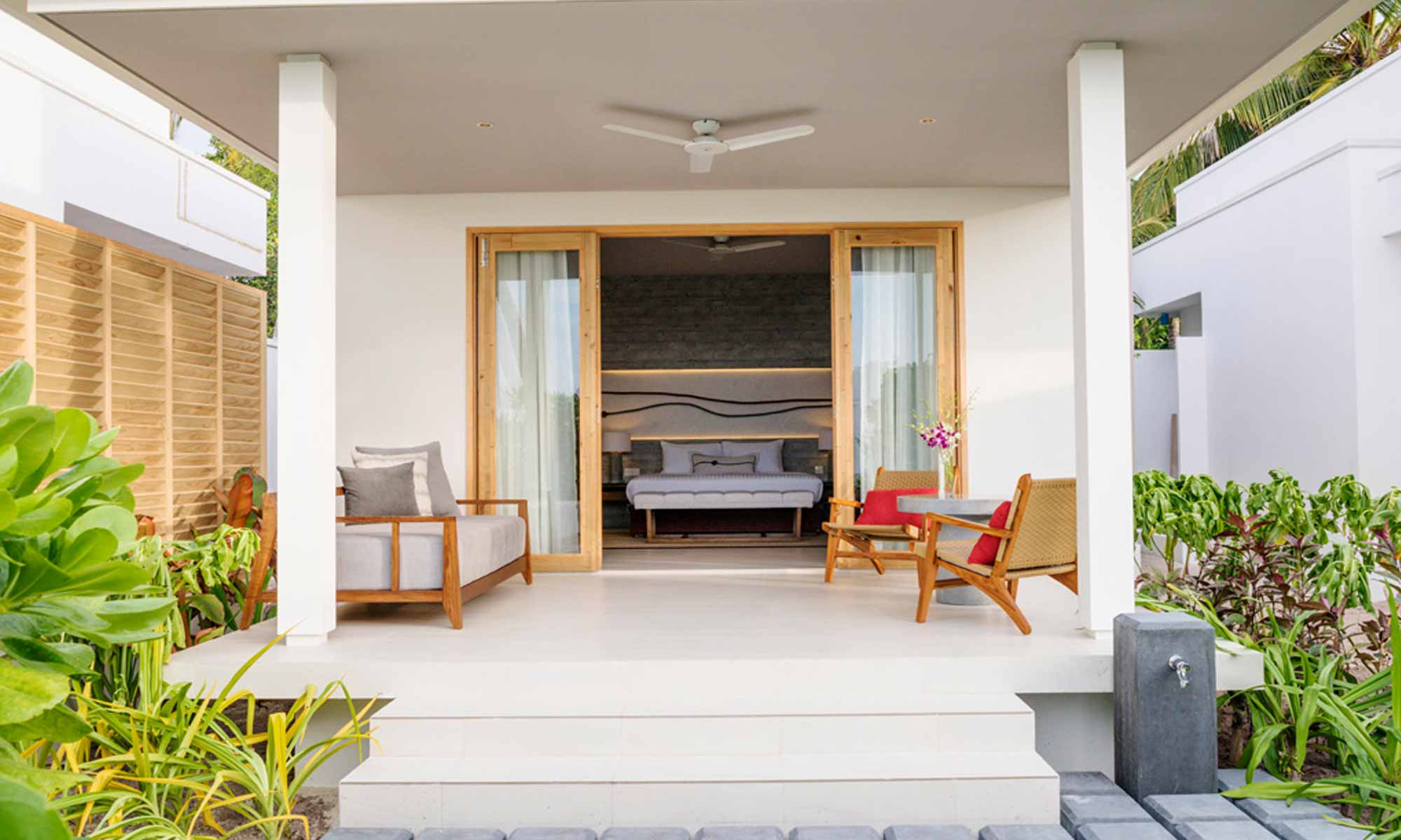 Slow Dive Indischer Ozean Malediven Dhigali Maldives Bungalow Außen