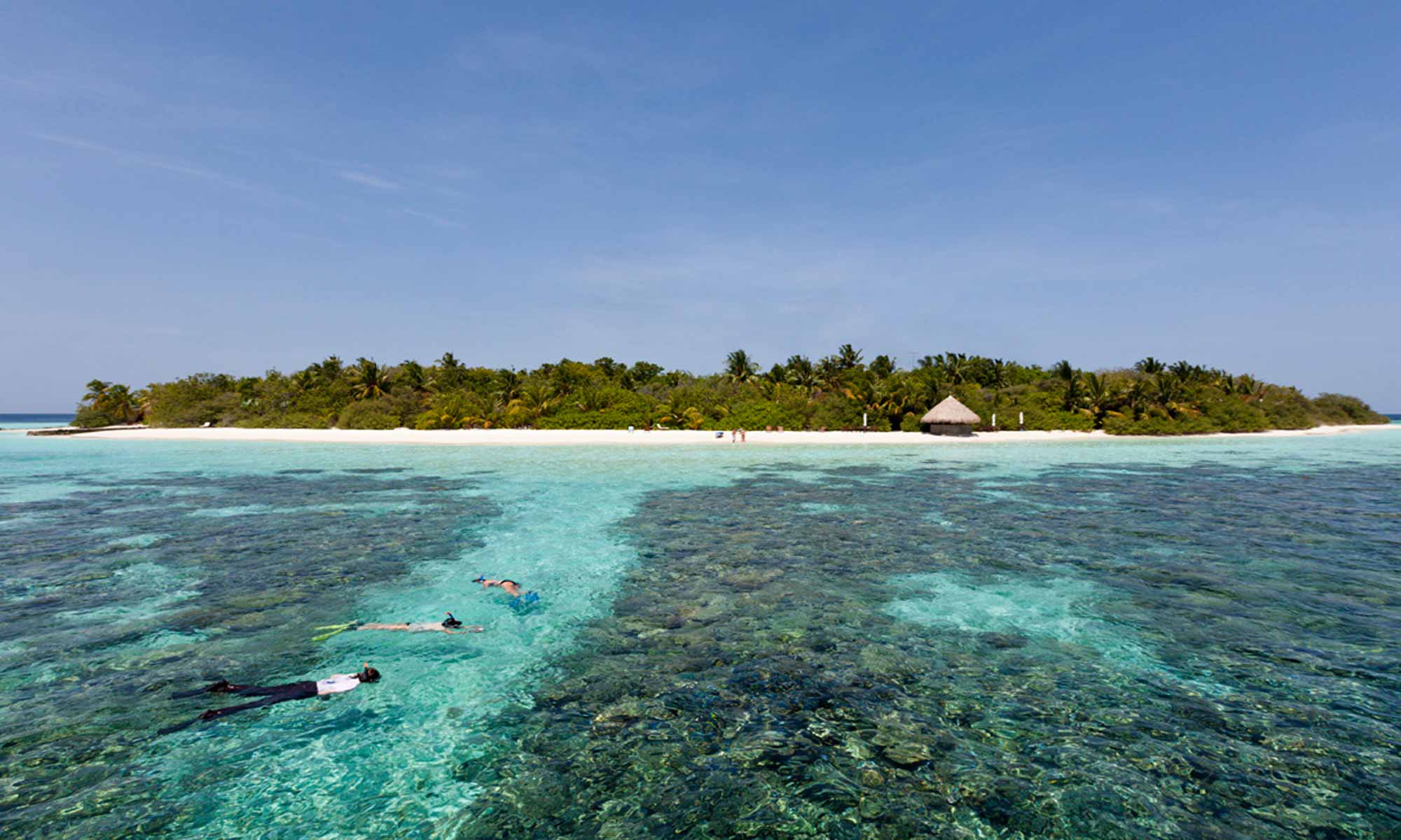 Slow Dive Indischer Ozean Malediven Eriyadu Island Resort Inifinity Strand Schnorcheln