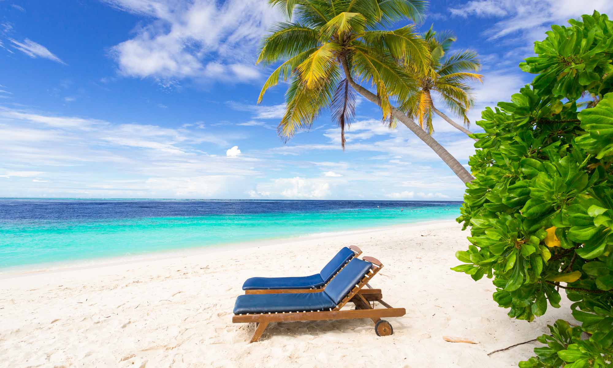 Slow Dive Indischer Ozean Malediven Filitheyo Island Resort Strandliegen