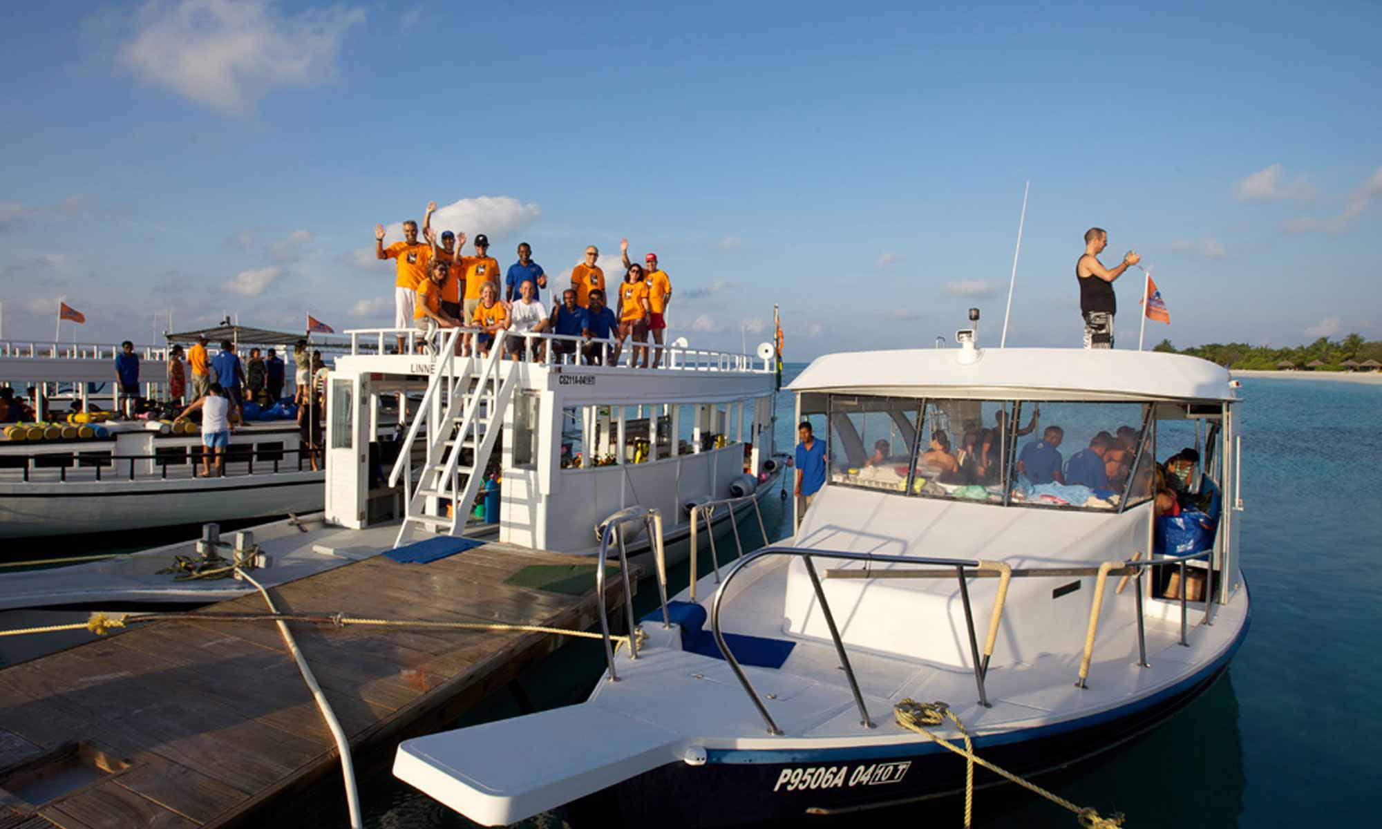 Slow Dive Indischer Ozean Malediven Pro Divers Kuredu Boot