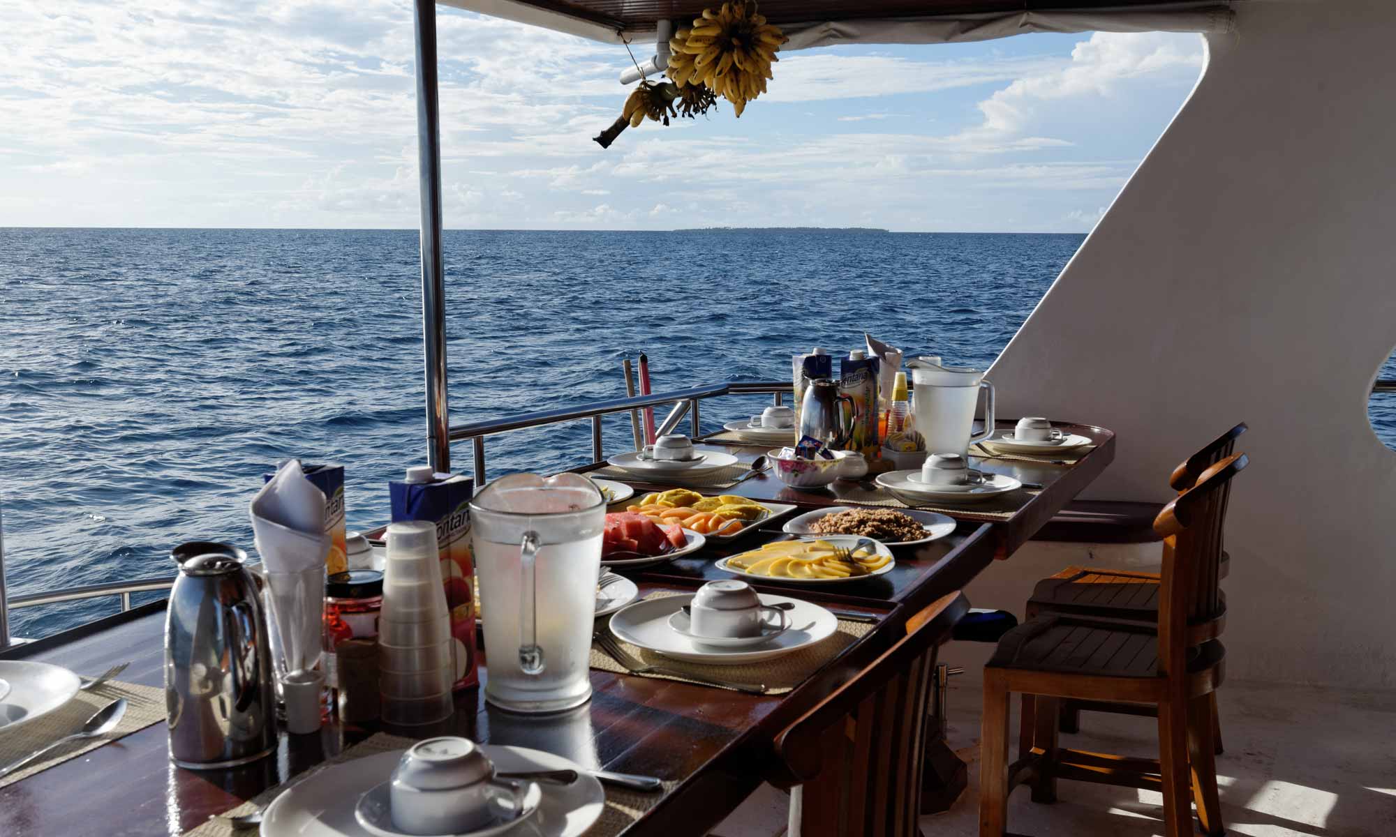 Slow Dive Indischer Ozean Malediven Sheena Frühstück