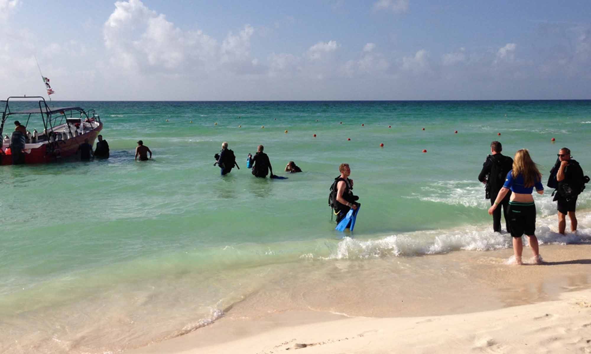 Slow Dive Pazifik Mexiko Pro Dive Playacar Strand