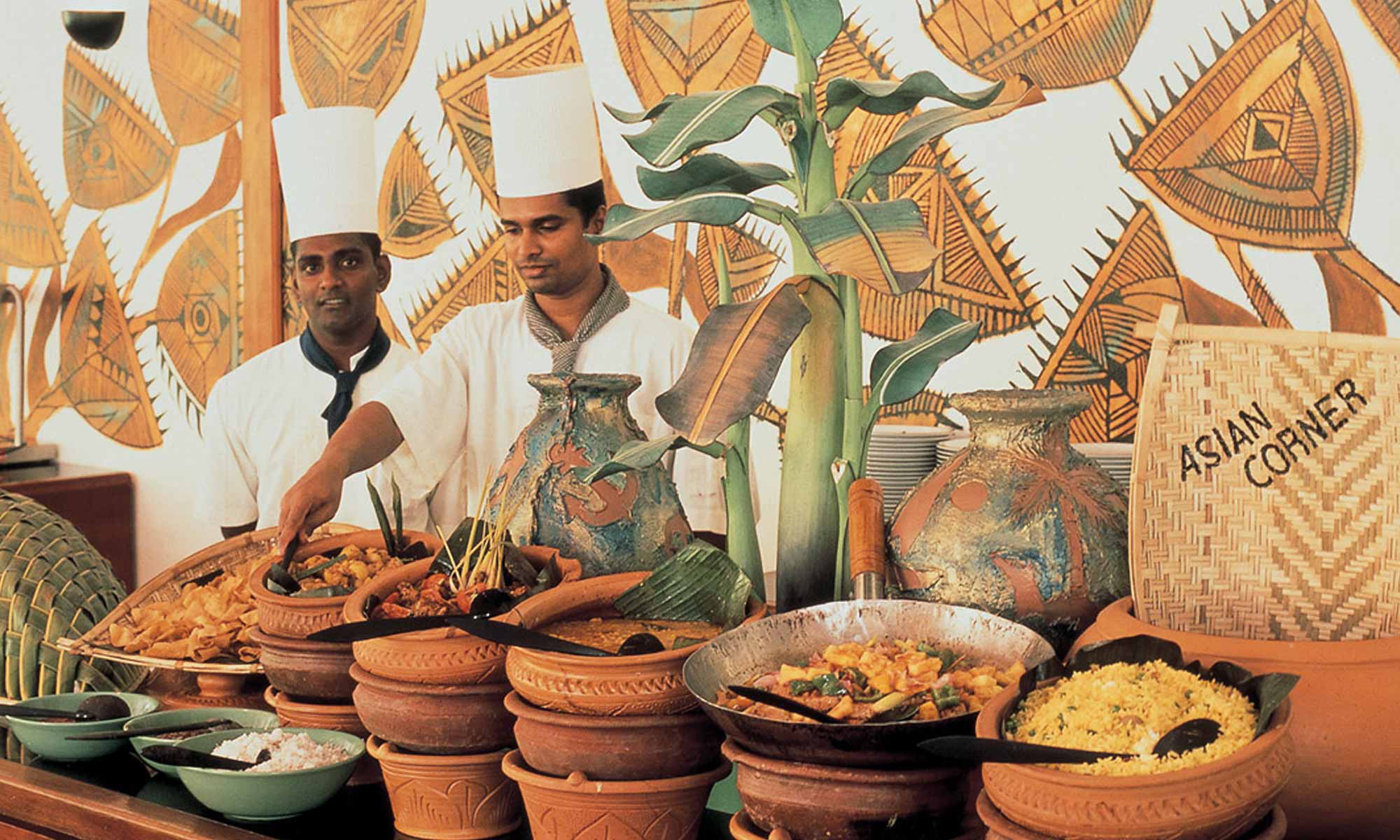 Slow Dive Indischer Ozean Adaaran Resort Meedhupparu Buffet
