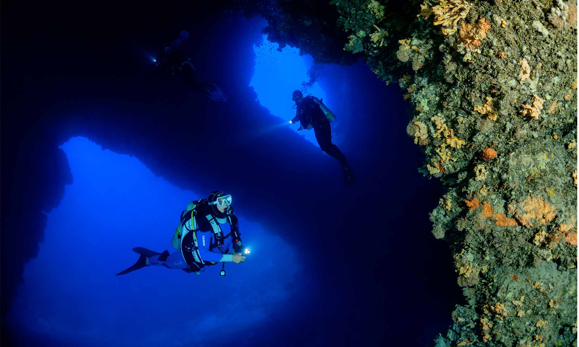 Slow Dive Angebote Griechenland Zakynthos Unterwasser Tunnel