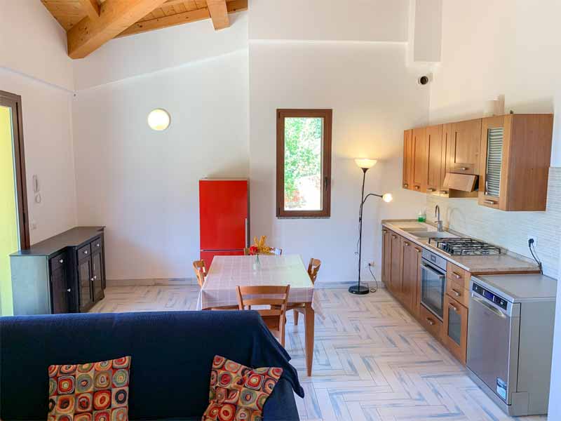 Slow Dive Angebote Italien Elba Appartment Eden Air Wohnraum Küche